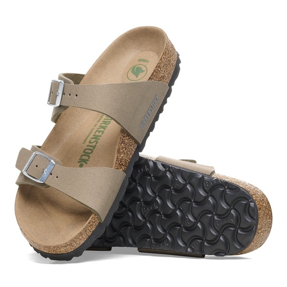 Birkenstock Shoes - Birkenstock Birkis Sydney Womens Size 36 Vegan Gray Taupe